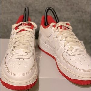 air forces 1 white universe - boys size 4y